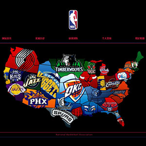 NBA篮球学生网页设计成品,运动题材网页设计作业模板下载